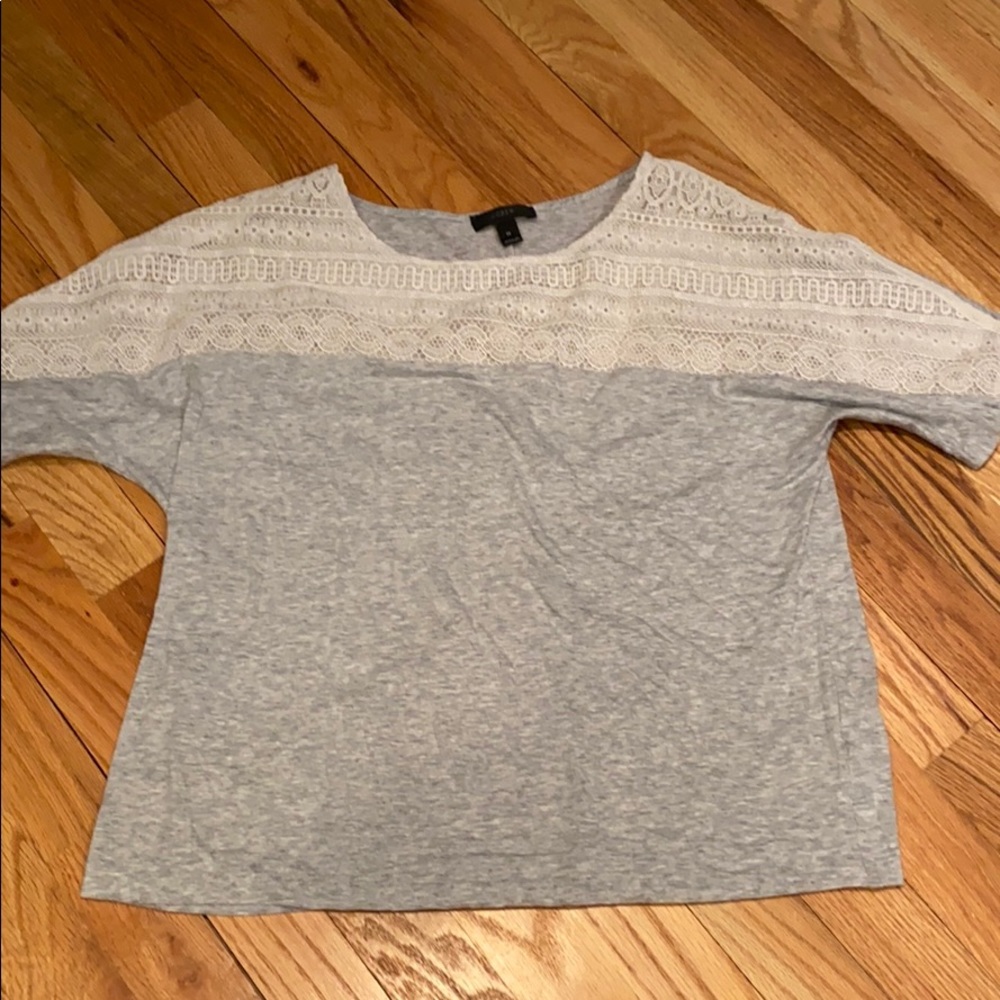 J crew lace and cotton shirt